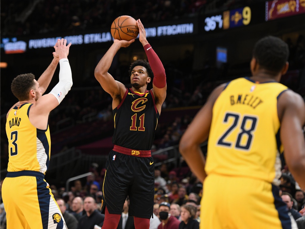 步行者三分火力压制骑士，米切尔手感冰凉