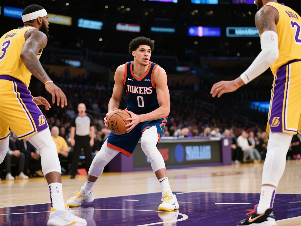 火箭VS湖人常规赛:申京4月1日精彩表现集锦 申京在比赛中展现了令人难以置信的篮球智慧